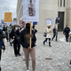 Activists marching through the streets